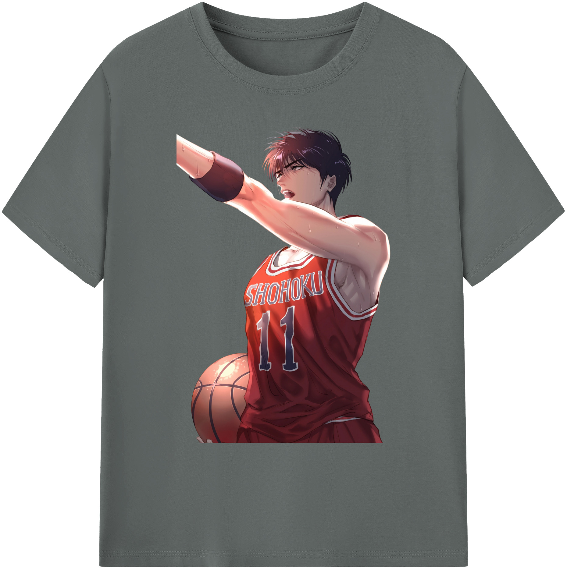 （画像用） SLAM DUNK／スラムダンク 綿100％ メンズ半袖Tシャツ｜肌触りやわらか＆通気性